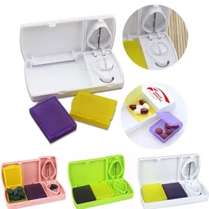 medicine cutter Portable Pill Organizer Daily Case Box
