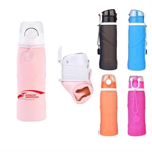 26OZ Collapsible Silicone Water Bottles Outdoor Box