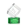 Burrill Award on Paragon Base - Green | https://www.bestnamebadges.com