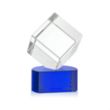 Burrill VividPrint™ Award on Paragon Base - Blue | https://www.bestnamebadges.com