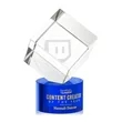 Burrill Award on Marvel Base - Blue | https://www.bestnamebadges.com