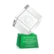 Burrill Award on Robson Base - Green | https://www.bestnamebadges.com