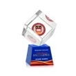 Burrill VividPrint™ Award on Robson Base - Blue | https://www.bestnamebadges.com