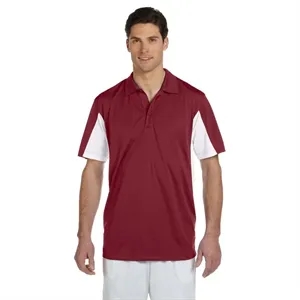 Harriton Mens Side Blocked Micro-Pique Polo | https://www.bestnamebadges.com