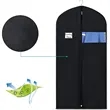 Foldable Garment Bags for Hanging Clothes with Clear Window | https://www.bestnamebadges.com