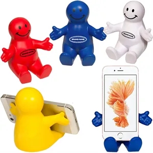 Squeezable Smile Face Stress Reliever Guy Phone Holders