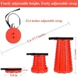 Portable Retractable Folding Stool Collapsible Telescoping | https://www.bestnamebadges.com