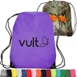 Quick Ship Drawstring Backpack w/ Reinforced Corners 14"x18" | https://www.bestnamebadges.com