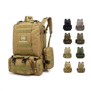 55L Tactical Backpack with 3 Built Up Bags