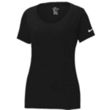 Nike Ladies Dri-FIT Cotton/Poly Scoop Neck Tee. | https://www.bestnamebadges.com