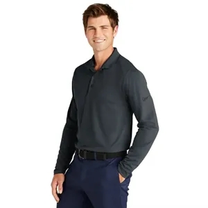 Nike Dri-FIT Micro Pique 2.0 Long Sleeve Polo | https://www.bestnamebadges.com