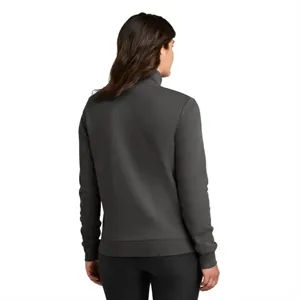 Nike Ladies Club Fleece Sleeve Swoosh 1/2-Zip | https://www.bestnamebadges.com