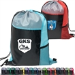 Tri Color Mesh Bottle Holder Drawstring Backpack (13"x17") | https://www.bestnamebadges.com