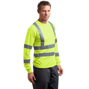 CornerStone - ANSI 107 Class 3 Long Sleeve Snag-Resistant... | https://www.bestnamebadges.com