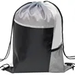 Tri Color Mesh Bottle Holder Drawstring Backpack (13"x17") | https://www.bestnamebadges.com