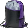 Tri Color Mesh Bottle Holder Drawstring Backpack (13"x17") | https://www.bestnamebadges.com