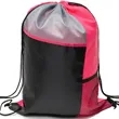 Tri Color Mesh Bottle Holder Drawstring Backpack (13"x17") | https://www.bestnamebadges.com
