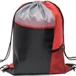Tri Color Mesh Bottle Holder Drawstring Backpack (13"x17") | https://www.bestnamebadges.com