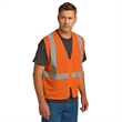 CornerStone ANSI 107 Class 2 Economy Mesh Zippered Vest. | https://www.bestnamebadges.com