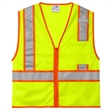 CornerStone ANSI 107 Class 2 Mesh Zippered Two-Tone Vest. | https://www.bestnamebadges.com