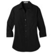 Port Authority Ladies 3/4-Sleeve Carefree Poplin Shirt. | https://www.bestnamebadges.com