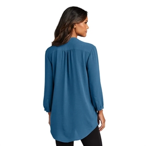 Port Authority Ladies 3/4-Sleeve Textured Crepe Tunic | https://www.bestnamebadges.com
