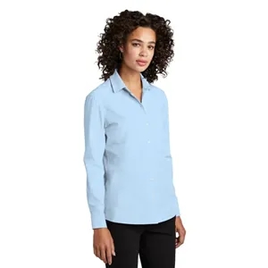 Mercer+Mettle Women's Long Sleeve Stretch Woven Shirt | https://www.bestnamebadges.com