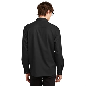 Mercer+Mettle Long Sleeve Twill Overshirt | https://www.bestnamebadges.com