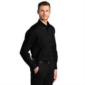 Port Authority Tall Long Sleeve Twill Shirt. | https://www.bestnamebadges.com