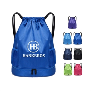 Dry and Wet Separation Swimming Drawstring Backpack