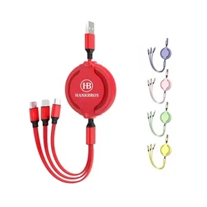 3 in 1 Retractable USB Charging Cable