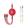 3 in 1 Retractable USB Charging Cable | https://www.bestnamebadges.com