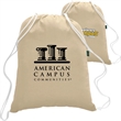 Eco-Friendly Drawstring Organic Sports Backpack | https://www.bestnamebadges.com