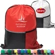 Premium Drawstring Backpack w/ Slip & Mesh Pocket (13"x17") | https://www.bestnamebadges.com
