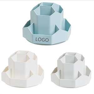 360 Rotating Pen Holder for Desk Organizer With 9 Compartmen