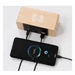 Wooden Digital Alarm Clock Wireless Charging | https://www.bestnamebadges.com