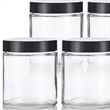 4 oz Clear cosmetic bottle Glass Jar | https://www.bestnamebadges.com