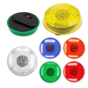 Round Blinking Light With Back Clip