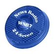 Round Blinking Light With Back Clip | https://www.bestnamebadges.com