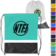 Gym Dual Color Team Bags Three-Tone Drawstring Backpack | https://www.bestnamebadges.com
