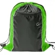 Tri-Color Drawstring Backpack w Earphone Slot & Front Pocket | https://www.bestnamebadges.com