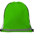 Premium 210D Polyester Two Tone Drawstring Backpack 14"x17" | https://www.bestnamebadges.com