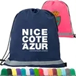 Premium 210D Polyester Two Tone Drawstring Backpack 14"x17" | https://www.bestnamebadges.com