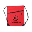 Promotional Drawstring Backpack with Earphone Hole | https://www.bestnamebadges.com