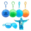 Disposable Poncho Ball With Keychain | https://www.bestnamebadges.com