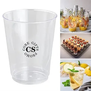 10Oz Cylinder Clear Hard Plastic Cups