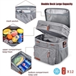 Double Deck Insulated Soft Large Adult Lunch Cooler Bag | https://www.bestnamebadges.com