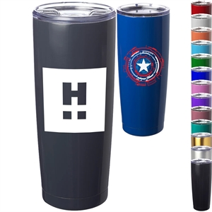 20 Oz. Stainless Steel Pipette Coffee Tumbler W/ Custom Logo | https://www.bestnamebadges.com