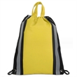 210D Polyester Custom String Bags with Reflective Stripe | https://www.bestnamebadges.com