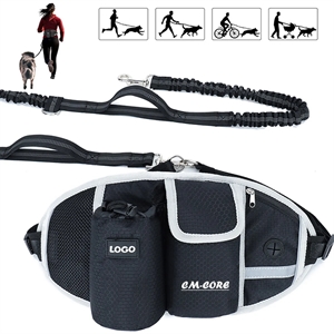 Hands Free Running Dog Leash Waist Bag